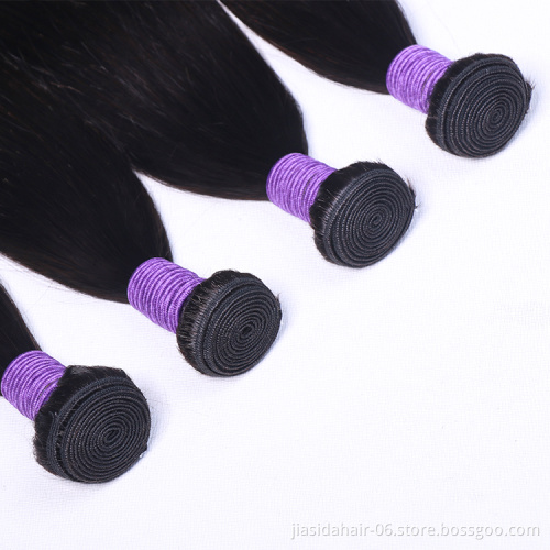 Straight Hair Double Drawn 100% Human Unprocessed Raw Brazilian Wholesale Vendors Bundles Cuticle Aligned Virgin Hair